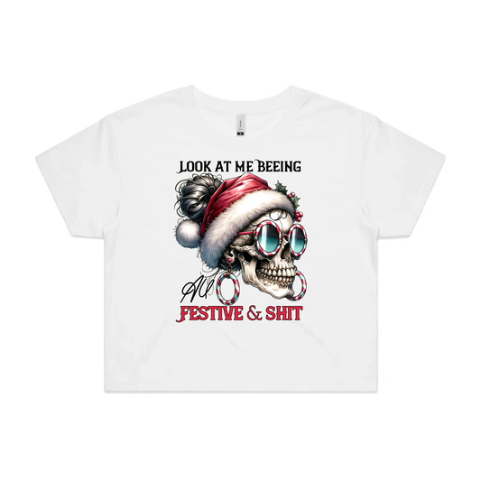 White front flat lay