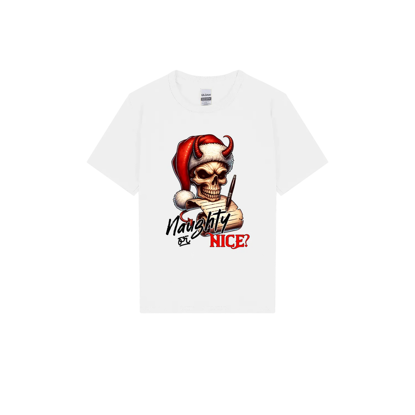 White front flat lay