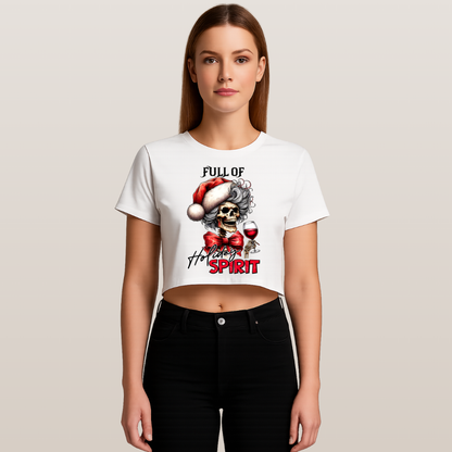 Women's Crop Top Holiday Spirit