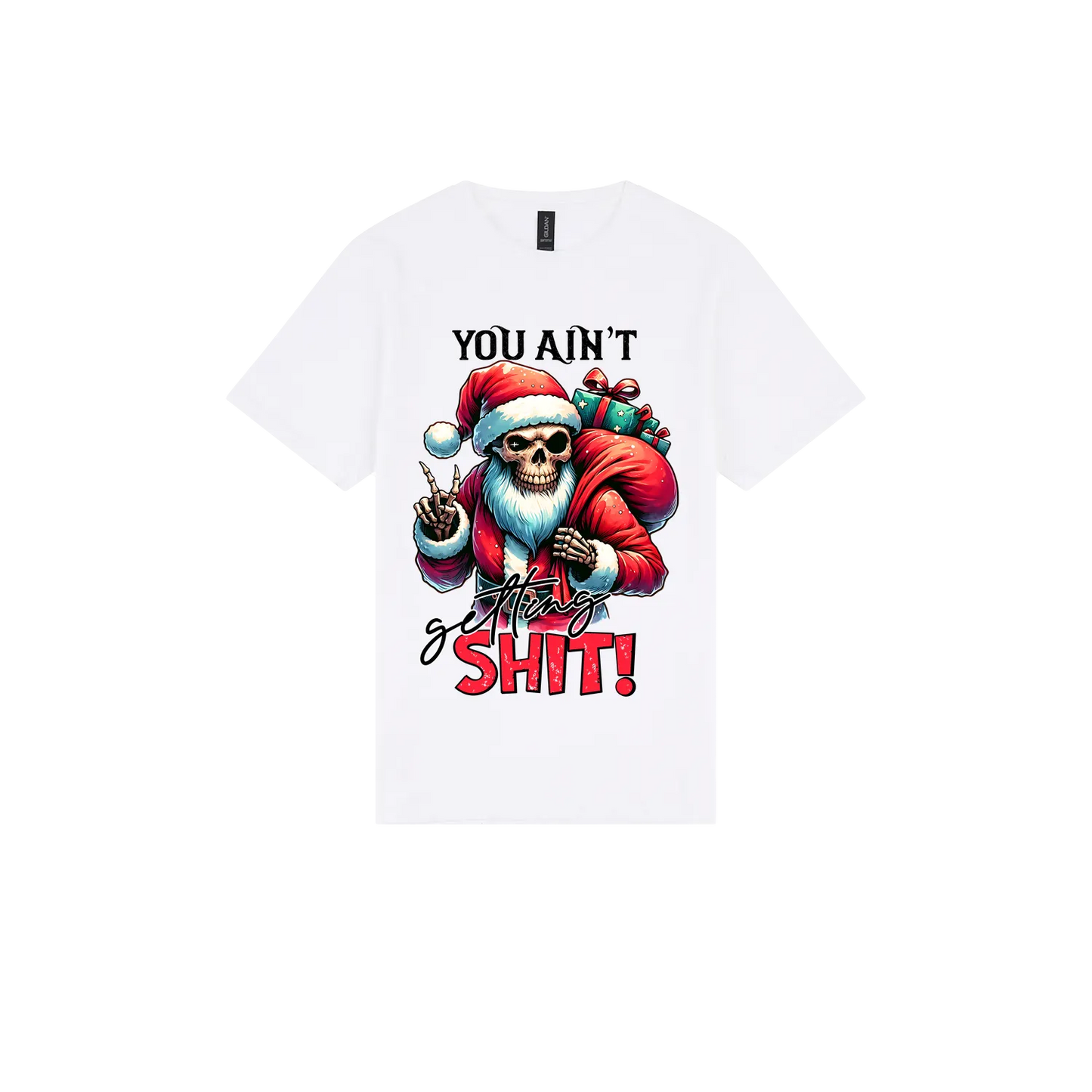 White front flat lay