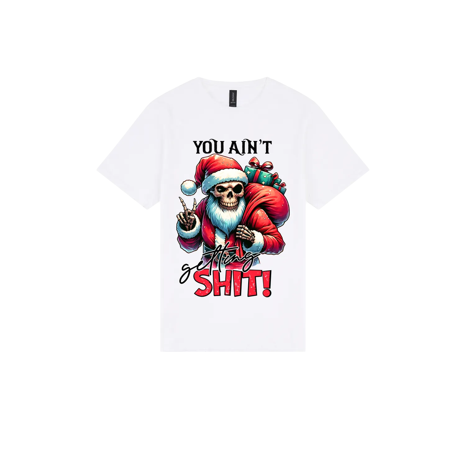 White front flat lay