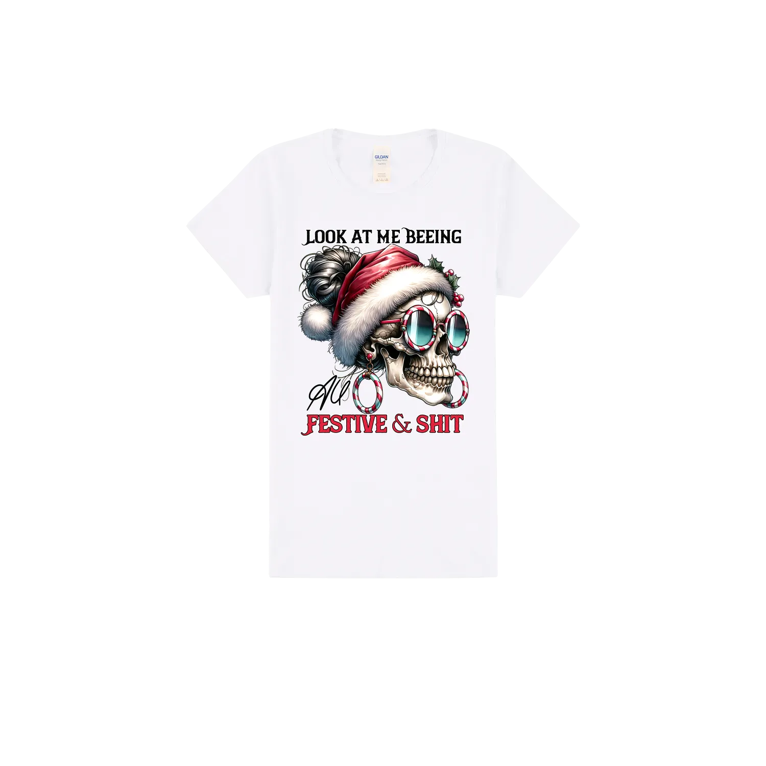 White front flat lay