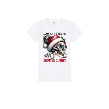 White front flat lay