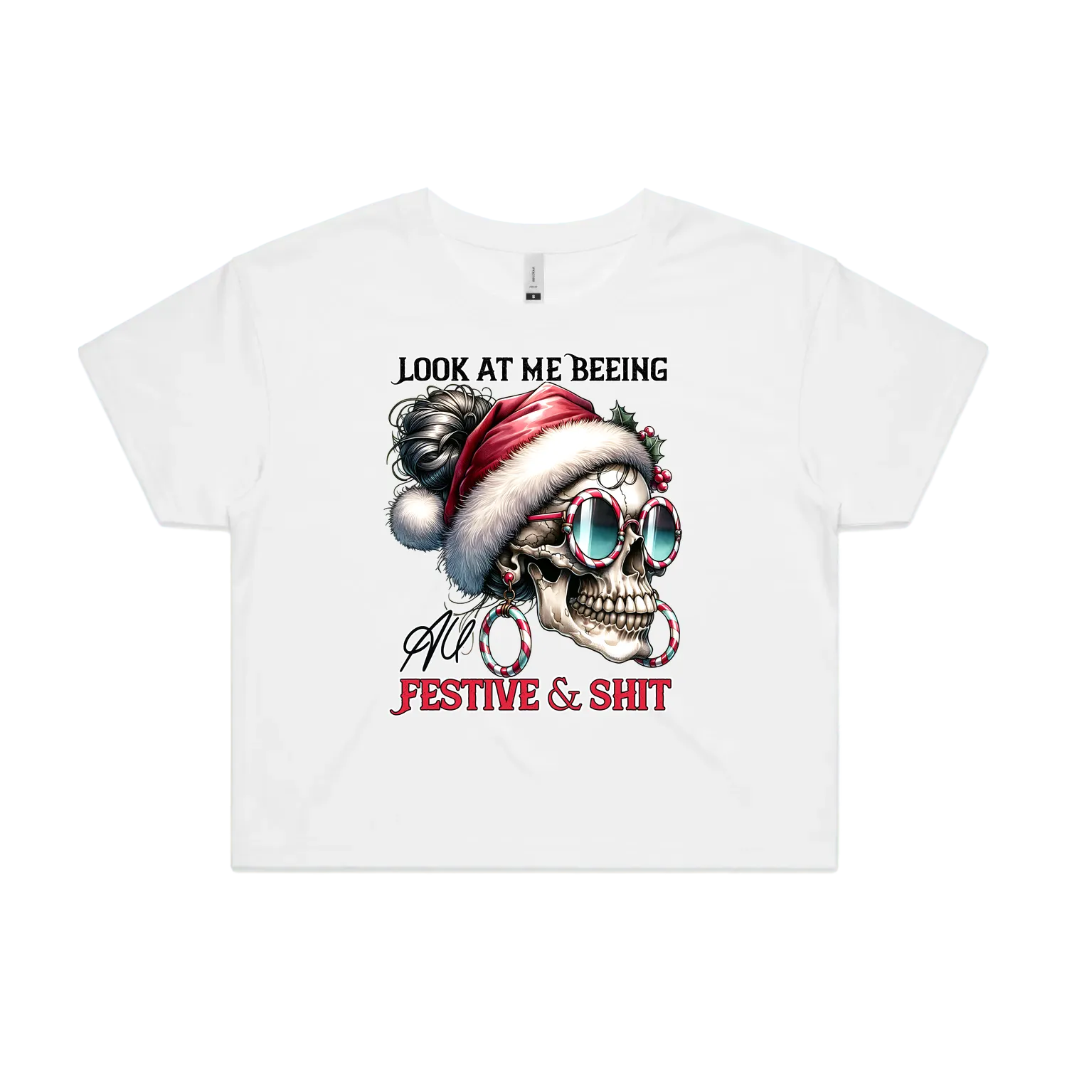 White front flat lay