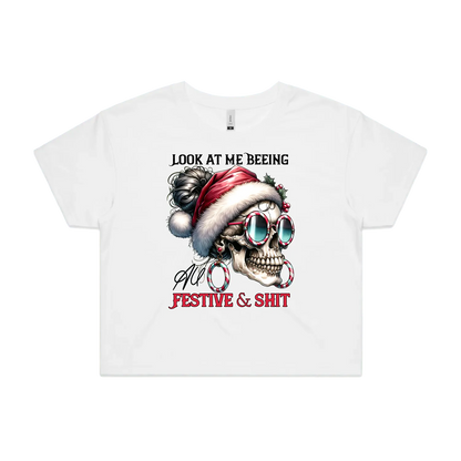 White front flat lay