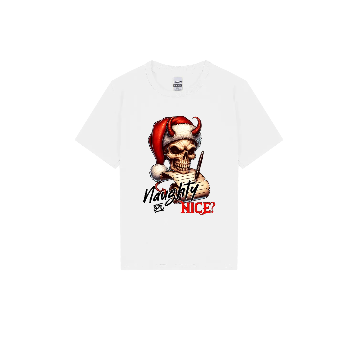 White front flat lay